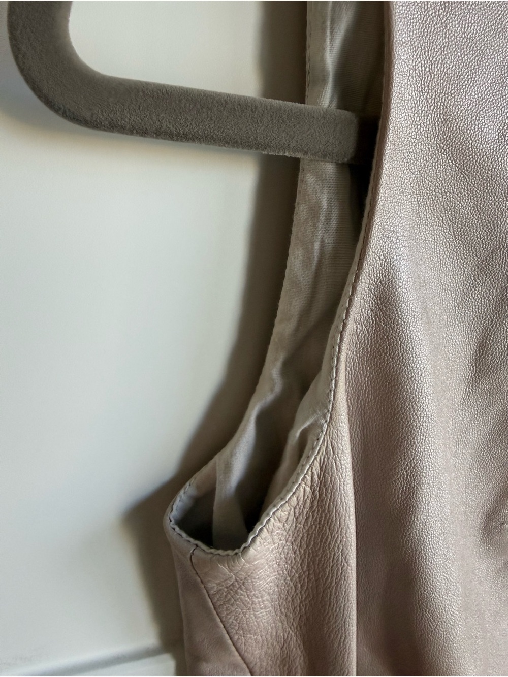 Judith & Charles Lambskin Leather Sleeveless Top | 4 - Picture 7 of 11